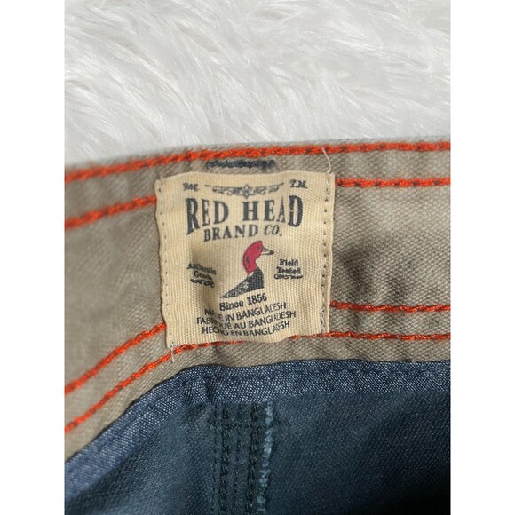 Redhead Brand Pants Men's Size‎ 34x34 Carbondale Blue Flat Front Utility Work - Picture 4 of 9